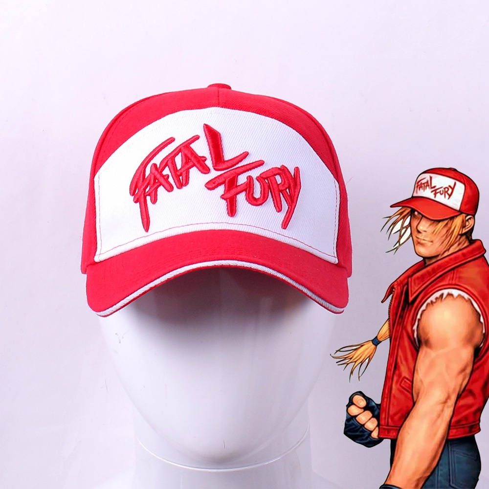 Fatal Fury Terry Bogard Series หมวกเบสบอลปักสําหรับลุคลําลองและอินเทรนด ์