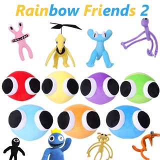 Roblox Rainbow Friends 2 ตุ๊กตาของเล่น บทที่ 2 เกมการ์ตูนไดโนเสาร์ สีฟ้า ของขวัญวันเกิด สําหรับเด็ก