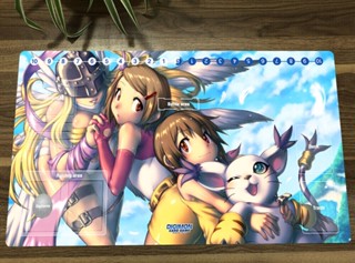 แผ่นรองเมาส์ ลาย Digimon Playmat DTCG Angewomon Yagami Hikari Tailmon สําหรับเล่นเกม