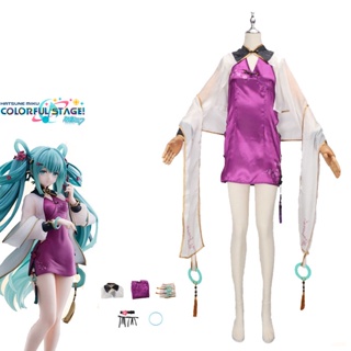 ชุดกี่เพ้าคอสเพลย์ Vocaloid Miku Hatsune ปีใหม่ 2023 วัสดุโพลีเอสเตอร์ สไตล์โลลิต้าน่ารัก