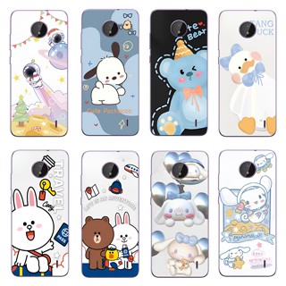 เคสโทรศัพท์ ซิลิโคนนุ่ม ใส กันกระแทก ลายการ์ตูนน่ารัก สําหรับ Nokia C10 C20 C20 plus C30 C100