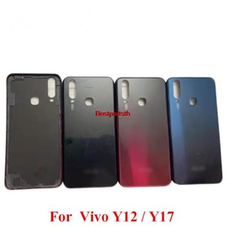 Bestth--novaphopat ฝาครอบแบตเตอรี่ พร้อมเลนส์กระจกกล้อง สําหรับ VIVO Y3 Y12 Y15 Y17 2019