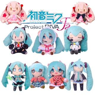 หมอนตุ๊กตานุ่ม รูปการ์ตูนอนิเมะ Hatsune Miku Fufu น่ารัก เหมาะกับของขวัญคริสต์มาส ของเล่นสําหรับเด็ก