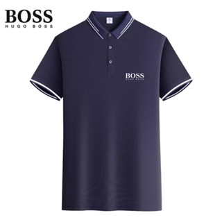 ใหม่ เสื้อโปโล BOSS ใส่สบาย แฟชั่นคู่รัก สําหรับผู้ชาย และผู้หญิง