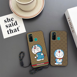 เคสโทรศัพท์มือถือ กันตก ลายการ์ตูนโดราเอมอนน่ารัก สําหรับ Infinix Hot 9 X655