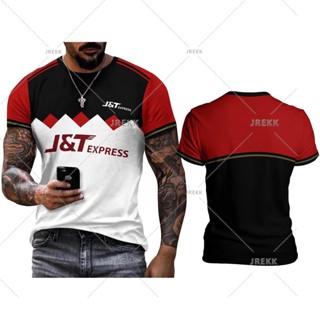 ✨✨ใหม่ เสื้อยืดลําลอง แขนสั้น พิมพ์ลาย frontliner express j&amp;t สําหรับผู้ชาย 2023