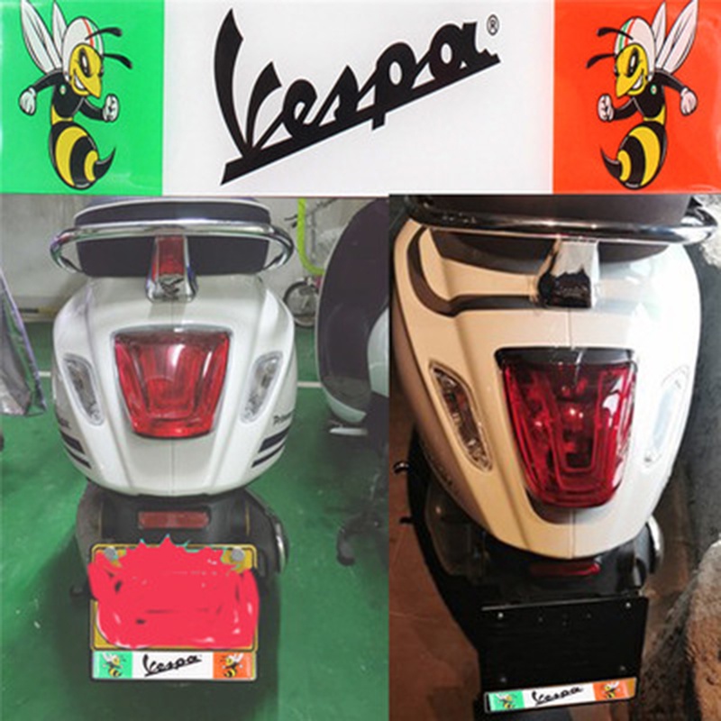 ที่วางป้ายทะเบียนสําหรับ Piaggio VESPA Scooter GTS GTV LX Primavera Sprint PX 50th Anniversary