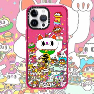 Casetify เคสโทรศัพท์มือถือแบบแข็ง ลายแมวนําโชค สําหรับ iPhone 13 14 ProMax 13 Pro 12P