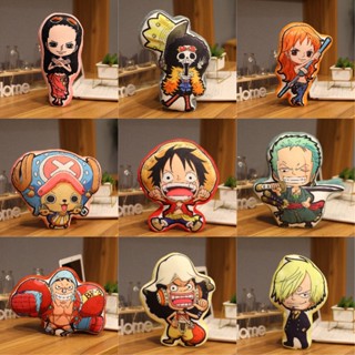 หมอนตุ๊กตานุ่ม รูปการ์ตูนโจรสลัด One Piece Luffy Sanji Nami Robin Brook Frankie Characters