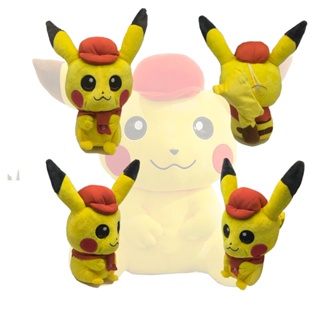 ตุ๊กตาการ์ตูนโปเกม่อน Pikachu น่ารัก สีแดง สําหรับแฟนคลับ