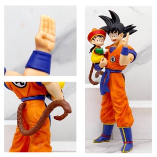 โมเดลฟิกเกอร์ PVC รูปการ์ตูนอนิเมะ Super Ball Dragon Saiyan Gohan Goku Father-Son สีสันสดใส สําหรับเก็บสะสม