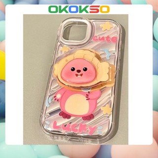 [OKOKSO] ใหม่ เคสโทรศัพท์มือถือคู่รัก กันหล่น ลายการ์ตูน Little Beaver สําหรับ OPPO Reno9 Reno8 Reno7pro reno6 7z 5 R17 Model A53 A9 2020 F11 A31 A78 A77