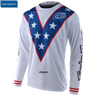 เสื้อกีฬาแขนยาว ลายทีม Troy Lee Motocross Jersey สําหรับผู้ชาย 2023