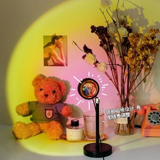 Sunset Light Mini Photo Net โปรเจคเตอร์สีแดงห้องนอนบรรยากาศ ins