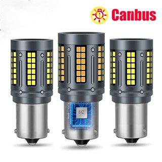 หลอดไฟเลี้ยวอัตโนมัติ สีขาว สําหรับ Canbus P21W LED 1156 BA15S PY21W BAU15S T20 7440 W21W T25 3156 LED Bulb R5W R10W 1 ชิ้น