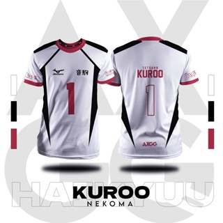 เสื้อเชิ้ต ลายการ์ตูนอนิเมะ Haikyuu Nekoma Kuroo