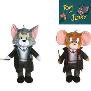 Hugkis ของแท้ Warner 100 Tom And Jerry ตุ๊กตานุ่ม รูปการ์ตูนสัตว์ แมว และหนูน่ารัก ขนาด 38 ซม.