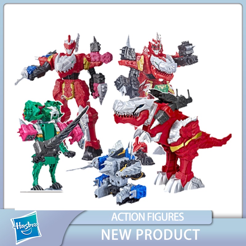 Hasbro POWER RANGERS Dino Fury T-Rex Champion Zord หุ่นยนต์ Zord กับ Zord Link Mix และ Match Custom 