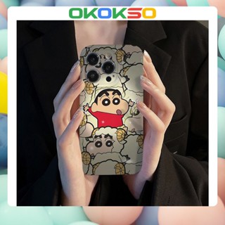 [OKOKSO] ใหม่ เคสโทรศัพท์มือถือแบบนิ่ม กันกระแทก ลายการ์ตูนชินจัง R17 สําหรับ OPPO Reno9 Reno8 Reno7pro reno6 7z 5 A9 2020 4Z 5G F11 A31 A15 A3S A77