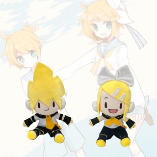 ตุ๊กตายัดนุ่น รูปการ์ตูนสัตว์น่ารัก Kagamine Len Rin ความสูง 35 ซม.