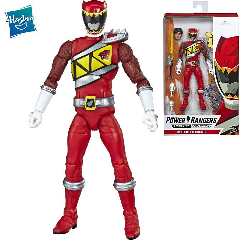 Hasbro Power Rangers Lightning Collection 6นิ้ว Dino Charge Red Ranger สะสมตุ๊กตาขยับแขนขาได้ New In Stock Original