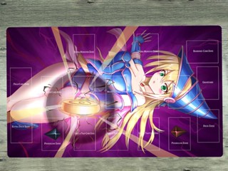 Yugioh Playmat Dark Magician Girl BMG TCG CCG แผ่นรองเมาส์เกมมิ่ง