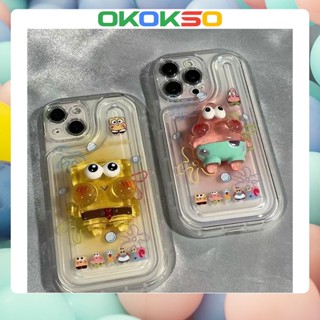 เคสมือถือ แบบนิ่ม ลายการ์ตูนสพันจ์บ็อบ สามมิติ กันกระแทก R17 สําหรับ OPPO Reno9 Reno8 Reno7pro reno6 7z 8T 5 A72 A53 A9 2020 F11 A31 F9 A3S A78 A77 Findx3proFindx5pro