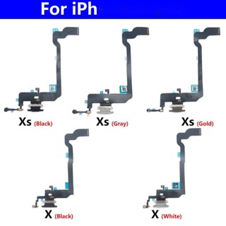 ของแท้ บอร์ดเชื่อมต่อสายชาร์จ USB สายเคเบิลอ่อน สําหรับไมโครโฟน IPhone 7 8 Plus X XS Max XR