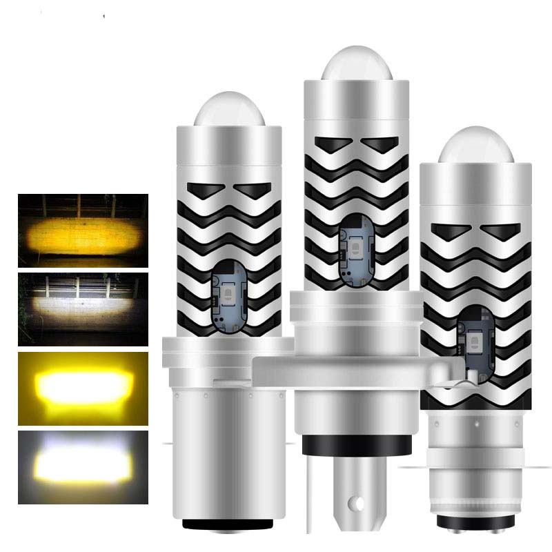 โคมไฟสปอตไลท์ Led H4 P15D BA20D สว่างมาก สําหรับรถจักรยานยนต์ สกูตเตอร์ 1 ชิ้น