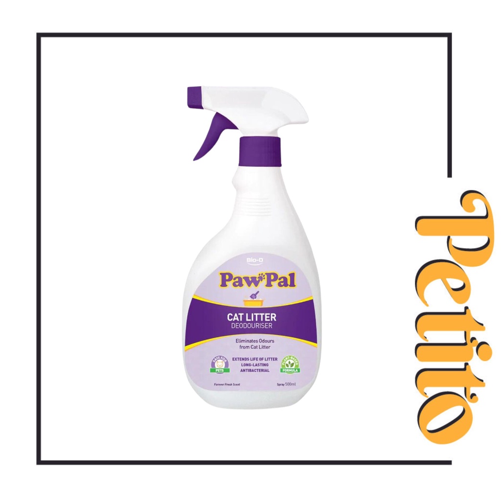 Bio-D PawPal Cat Litter Deodouriser Spray - Forever Fresh Scent 500ml