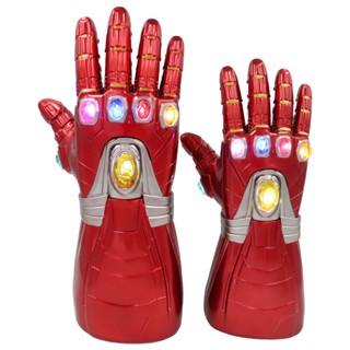ถุงมือเหล็ก อินฟินิตี้ มีไฟ LED พร็อพสําหรับผู้ใหญ่