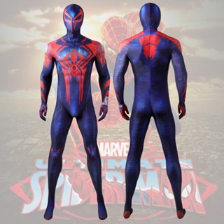 ชุดจั๊มสูทคอสเพลย์ Marvel Spiderman รัดรูป พร็อพปาร์ตี้ฮาโลวีน สําหรับผู้ใหญ่ และเด็ก