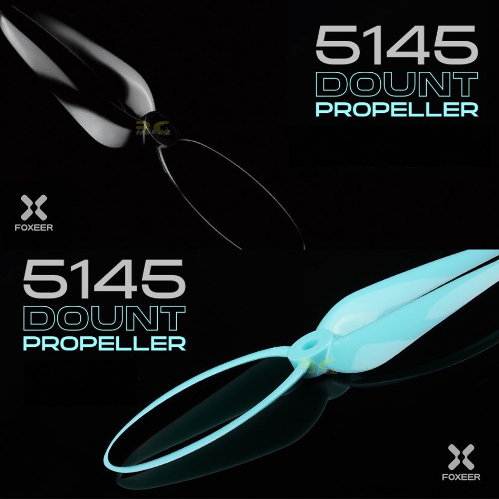 Foxeer DALPROP Donut 5145 5 นิ้ว 5 มม.Toroidal ใบพัดสําหรับ FPV Racing Freestyle Drone (2 คู่/4 ชิ้น) XJ5145