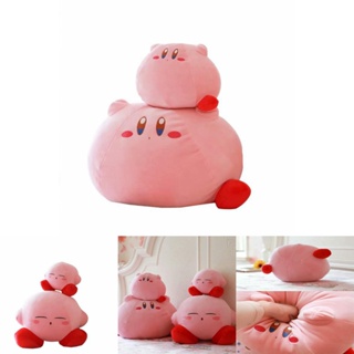 ตุ๊กตายัดนุ่น แบบนิ่ม รูปการ์ตูนสัตว์ Kirby Adventure ขนาดใหญ่ เหมาะกับของขวัญ สําหรับตกแต่งบ้าน