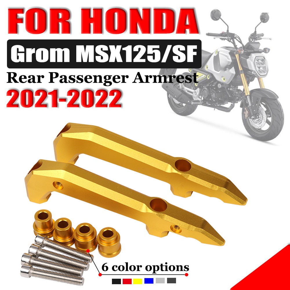 อะไหล่มือจับที่พักแขนด้านหลัง อุปกรณ์เสริม สําหรับรถจักรยานยนต์ Honda Grom MSX125 MSX 125 2021 2022