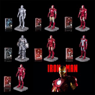 ฟิกเกอร์ Abs Iron Man พลาสติก 10 ซม. พร้อม Mk1mk2mk3mk4mk5mk6mk7