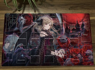 Yugioh Duel Playmat Vampire Fraulein TCG CCG แผ่นรองเทรดดิ้งการ์ดเกม แผ่นรองกระเป๋า