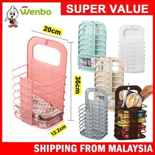Wenbo Foldable Clothes Basket Folding Hanging Laundry Basket Dirty Clothes Storage Organizer Washing Storage Bucket Foldable Laundry Basket Laundry Hamper Laundry Storage