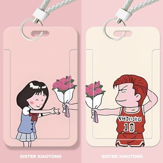 กระเป๋าใส่บัตรรถบัส ป้องกันรอย ลาย Slam Dunk สําหรับนักเรียน