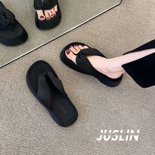 JUSLIN  รองเท้าแตะ รองเท้าแตะผู้หญิง ส้นแบน ใส่สบาย สไตล์เกาหลี รองเท้าแฟชั่น 2023 ใหม่ 072112 ทันสมัย Trendy fashion สบาย B28G13T 37Z230910