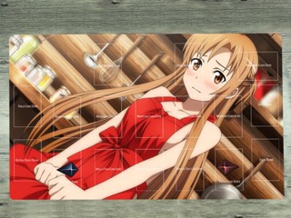 Yugioh Playmat Sword Art Online TCG CCG แผ่นเกมการ์ด Asuna Yuuki ของเล่นสําหรับเด็ก