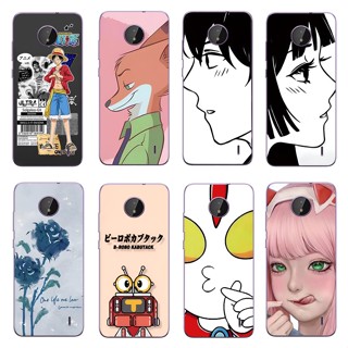 เคสโทรศัพท์ ซิลิโคนนุ่ม ใส กันกระแทก ลายการ์ตูนน่ารัก สําหรับ Nokia C10 C20 C20 plus C30 C100