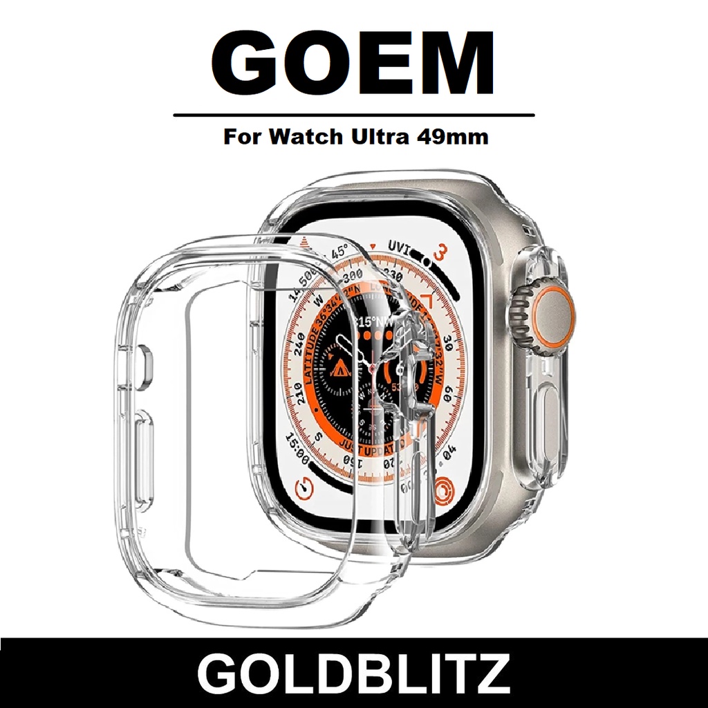 GOEM MT8 S8 Pro สมาร์ทนาฬิกา Ultra 49 มม.Smartwatch โปร่งใส Soft TPU กรอบกรณีซิลิโคนใสเปลือกป้องกัน