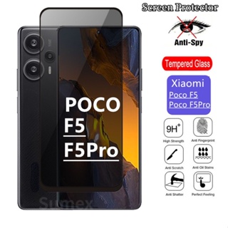 ฟิล์มกระจกนิรภัยกันรอยหน้าจอ กันแอบส่อง สําหรับ Xiaomi Pocof5 POCO F5 Pro 5G Xiomi Mi Phonepoco POKO F5 F 5 Pro 2023 5G 1-3 ชิ้น