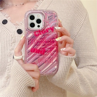 เคสมือถือ แบบนิ่ม ลายภาษาอังกฤษ ไล่โทนสีชมพู สําหรับ OPPO Reno9 Reno8 Reno7pro reno6 7z 8T 5 A53 A9 2020 F11 A31 F9 A3S A78 A77