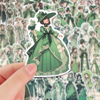 สติกเกอร์ ลาย Green Mori Series กันน้ํา สําหรับติดตกแต่งเสื้อผ้า
