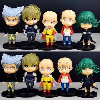 โมเดลฟิกเกอร์ Pvc One Punch Man Saitama Genos Tornado Bang Garou ขนาด 9-11 ซม. 390 กรัม ทนทาน สําหรับตกแต่งเค้ก