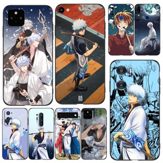 เคสโทรศัพท์มือถือ ซิลิโคนนิ่ม Tpu ลายการ์ตูนอนิเมะ Gintama Sakata Gintoki สีดํา สําหรับ ZTE Blade A7 2019 2020 A71 A7S 2020