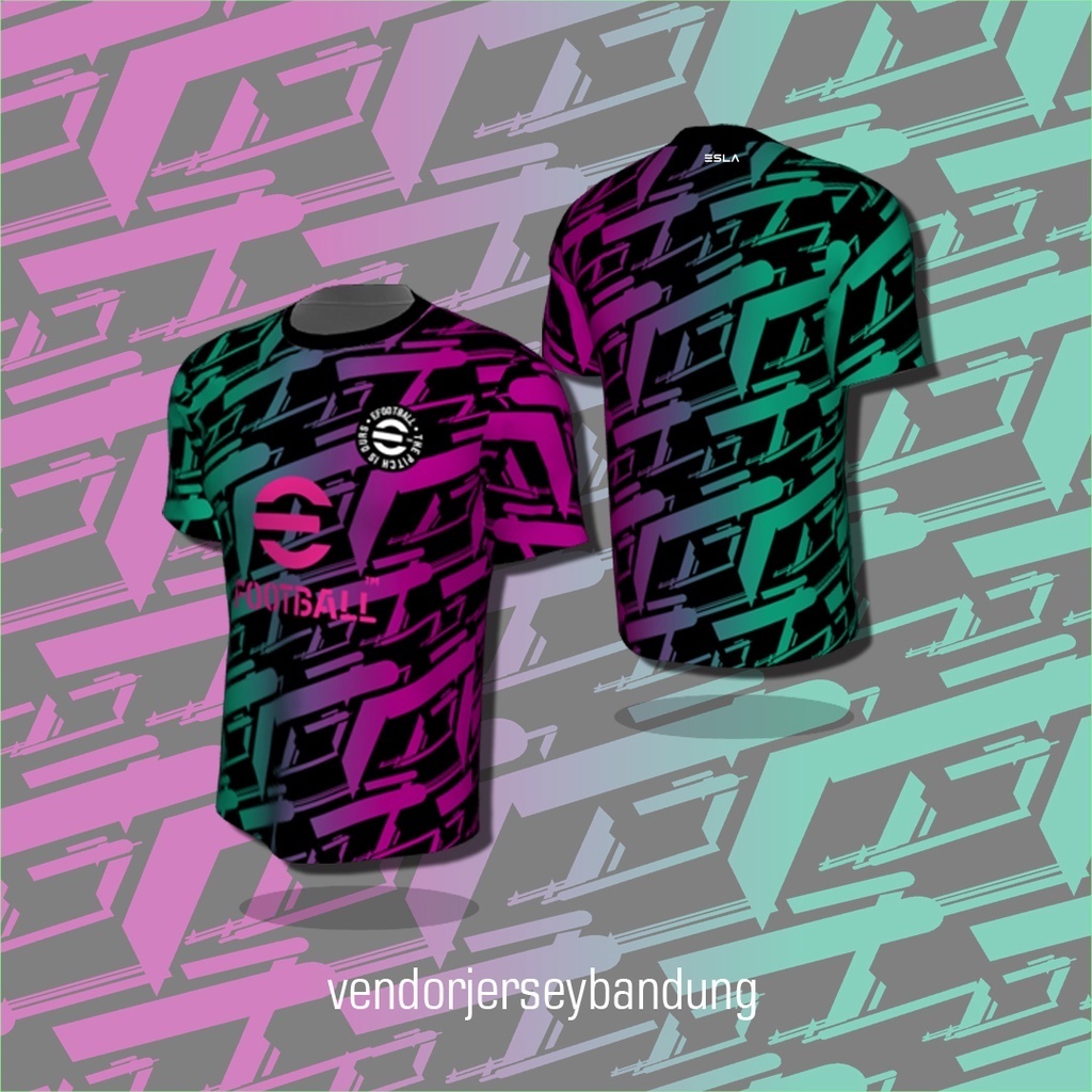 เสื้อกีฬาฟุตบอล ลายทีม Pes 2022 eFootball v4