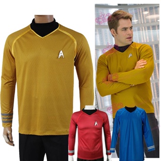 เสื้อยืดคอสเพลย์ Trek Star Into Darkness Captain Kirk